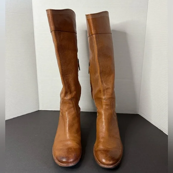 DONALD J PLINER Rustic Brown WILLI Leather Western Riding Boots 9 M - Picture 5 of 11